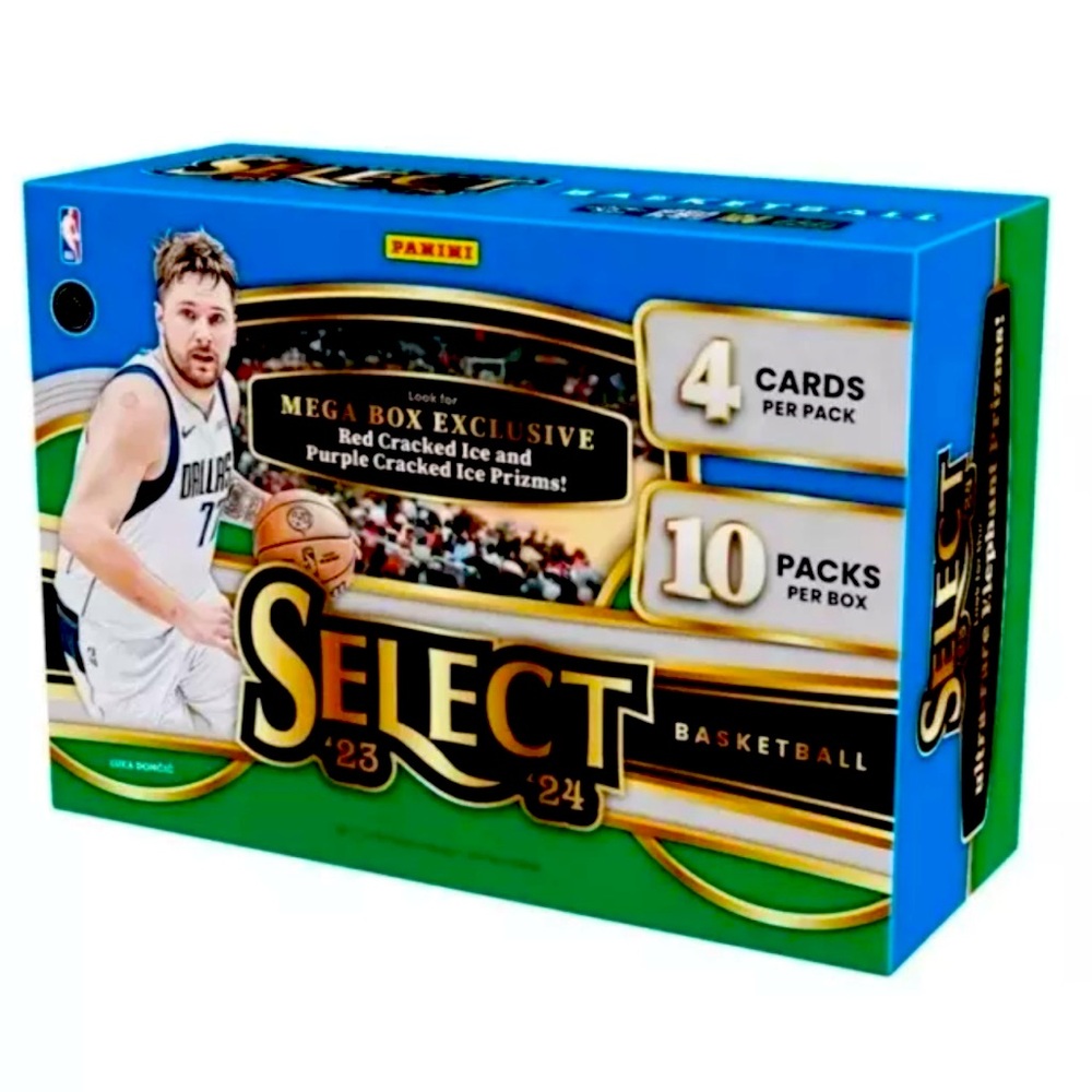 2023-24 Panini Select Basketball Factory Sealed Trading Card Mega Box Wemby NBA